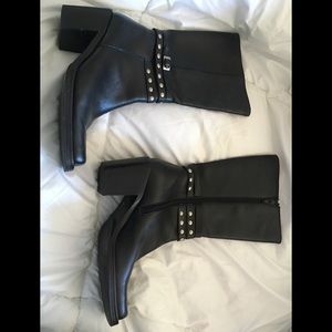 Vintage Frye black biker boots