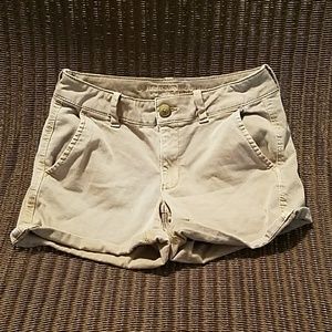 Twill Midi Shorts