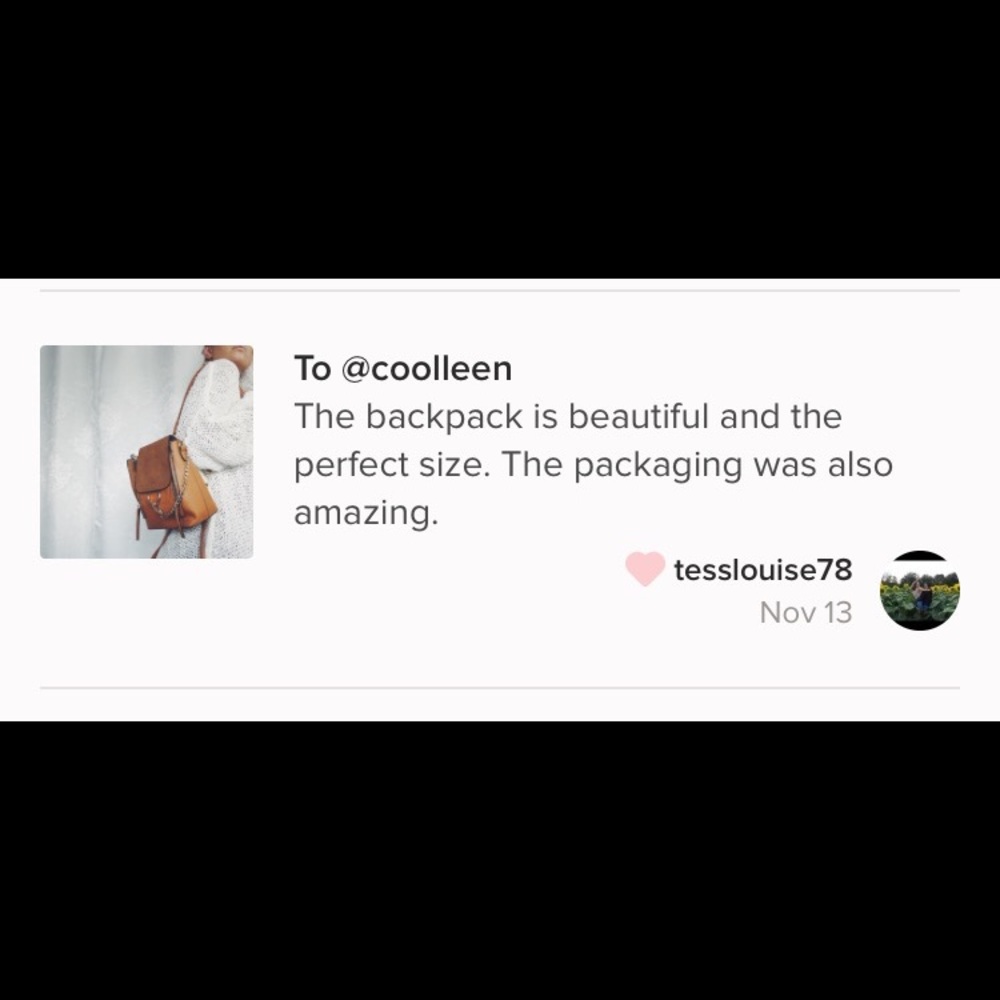 Makayla Brown Vegan O Ring Mini Backpack - Picture 7 of 8