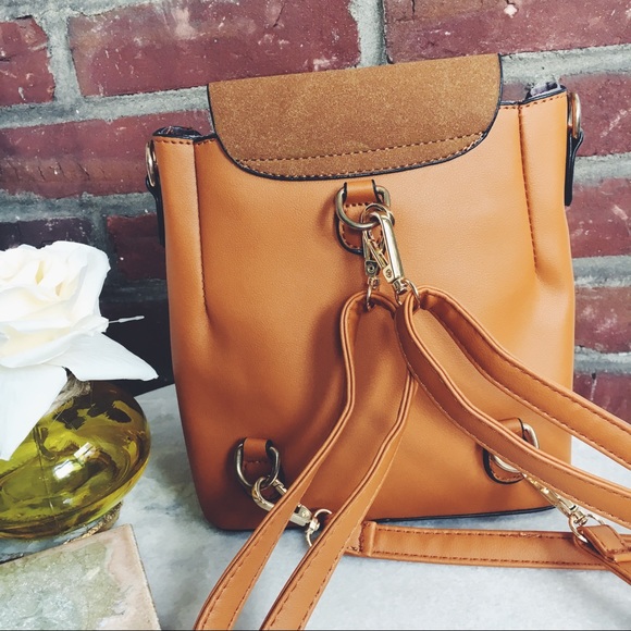 Makayla Brown Vegan O Ring Mini Backpack - Picture 5 of 8