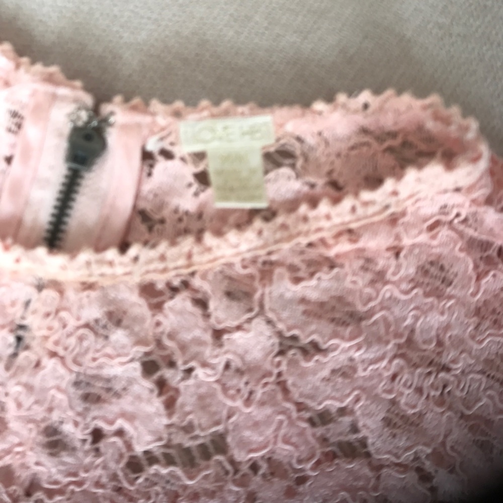 Forever21 Pink Lace Top - Picture 3 of 5