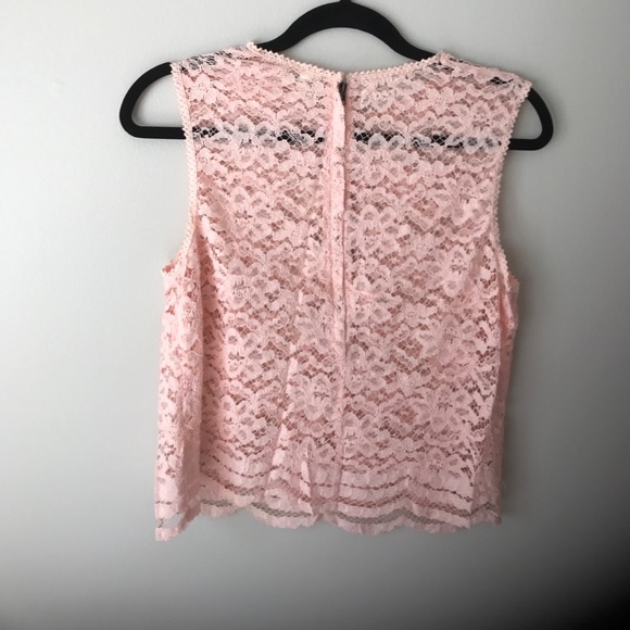Forever21 Pink Lace Top - Picture 2 of 5