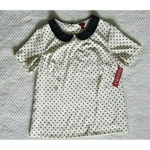 NWT Merona Polka Dot Blouse