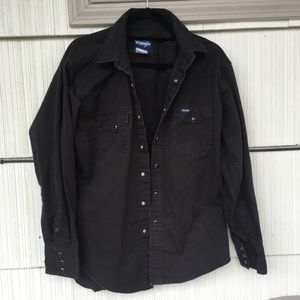 black wrangler denim jacket