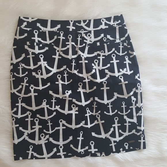 Hayley Nautical Anchor skirt size 2 - Picture 1 of 4