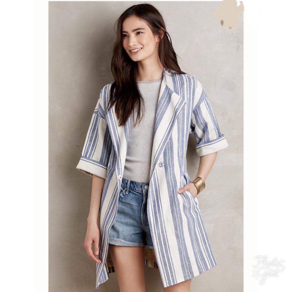 NWT Elevenses North Channel Striped Jacket