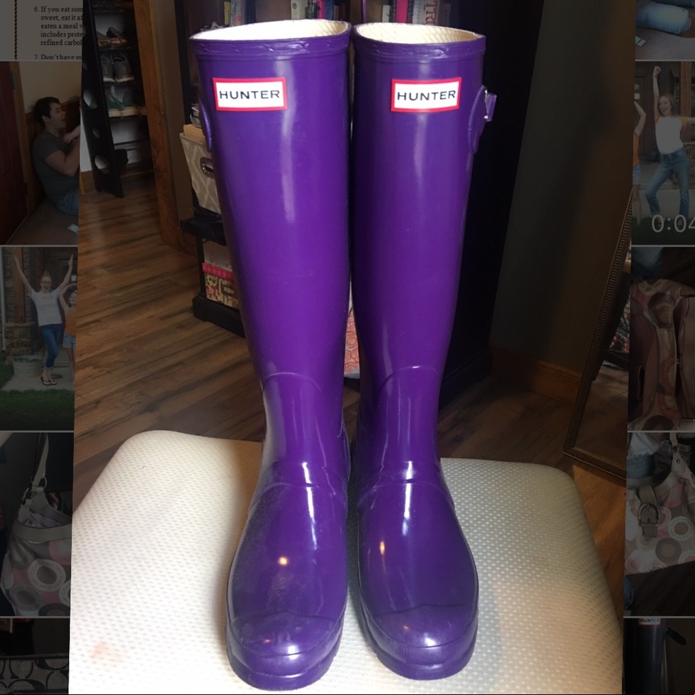 Purple Hunter boots!