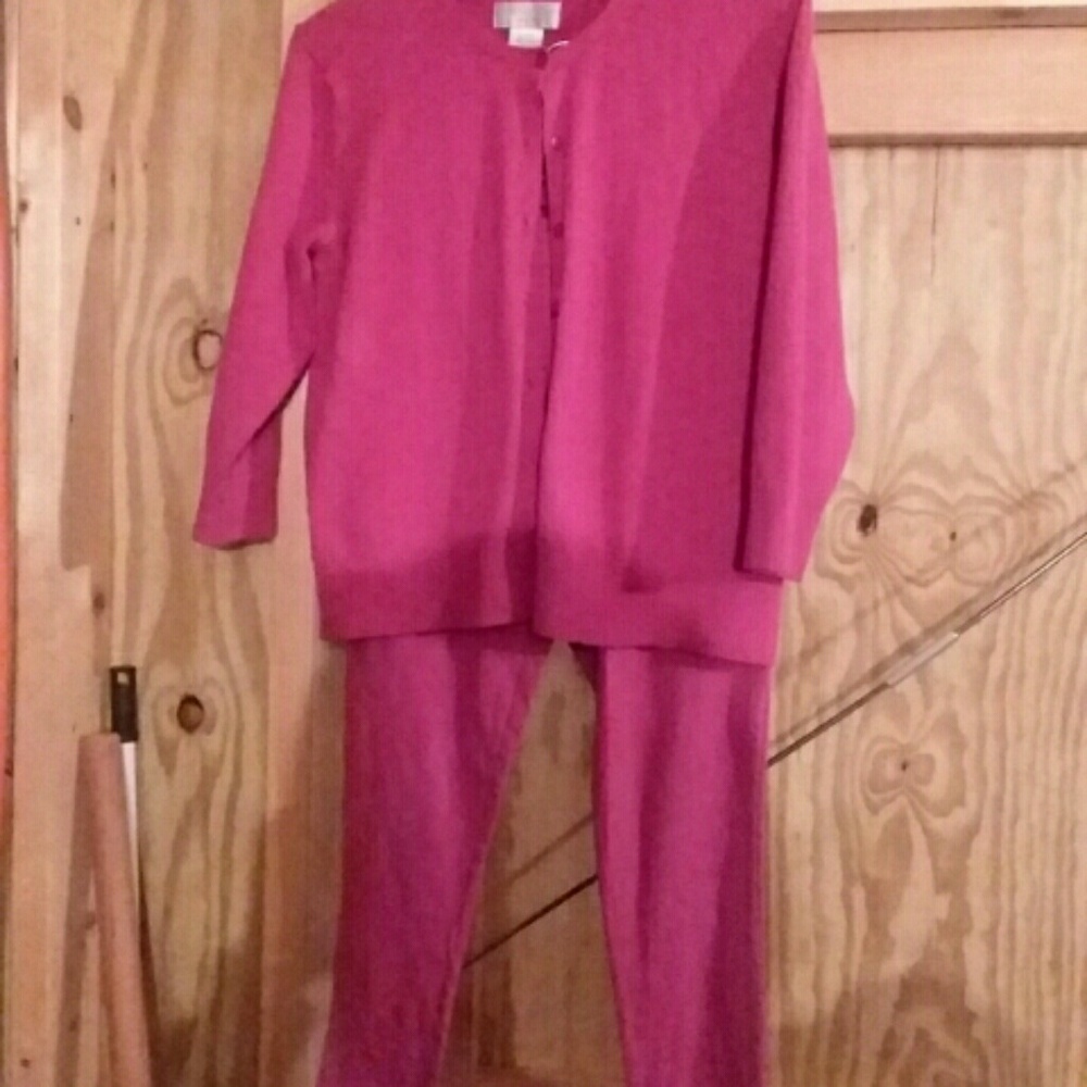 Pink Petite Sweater With Some Matching Leggings