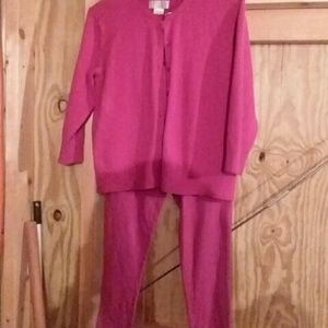 Pink Petite Sweater With Some Matching Leggings