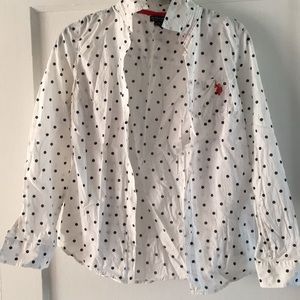 Pokladot button down