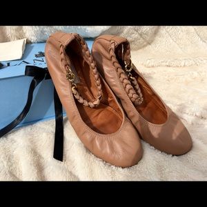 Lanvin Ankle-strap Ballerina Flats