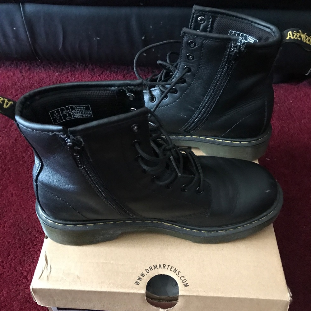 Dr. Martens Black Leather Boots