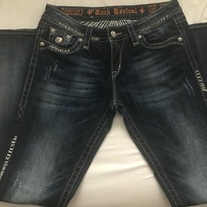 Dark denim jeans