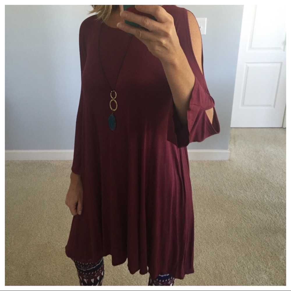 🌸1 SMALL LEFT🌸Slit Sleeve Tunic/Dress - Picture 2 of 6