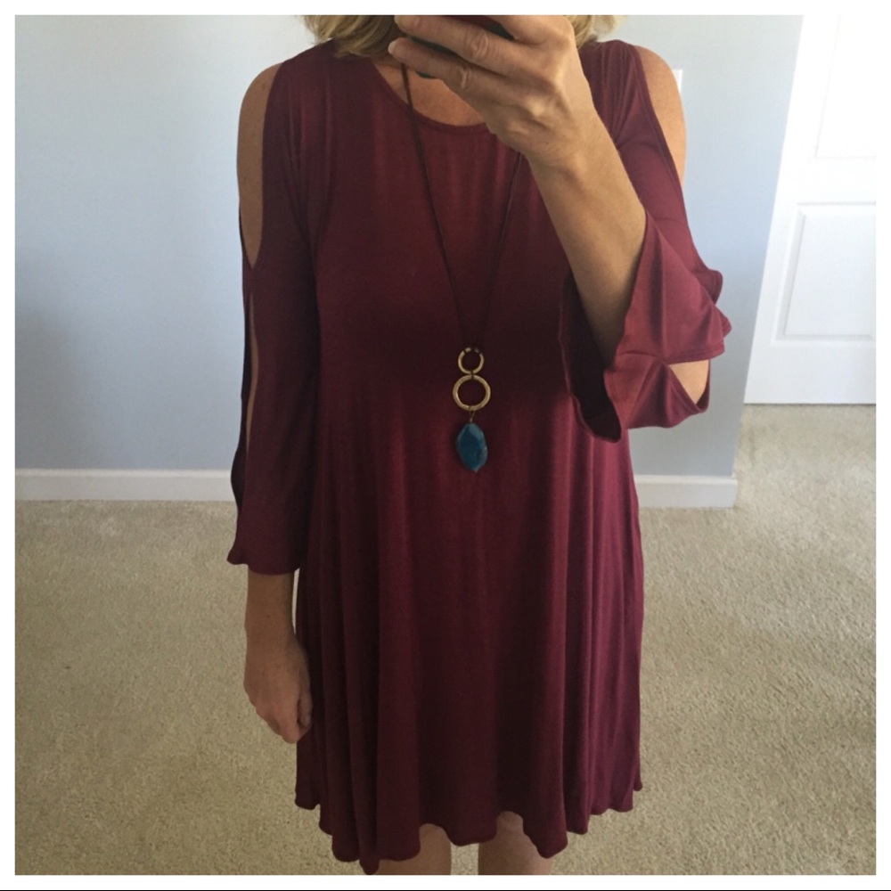 🌸1 SMALL LEFT🌸Slit Sleeve Tunic/Dress - Picture 3 of 6