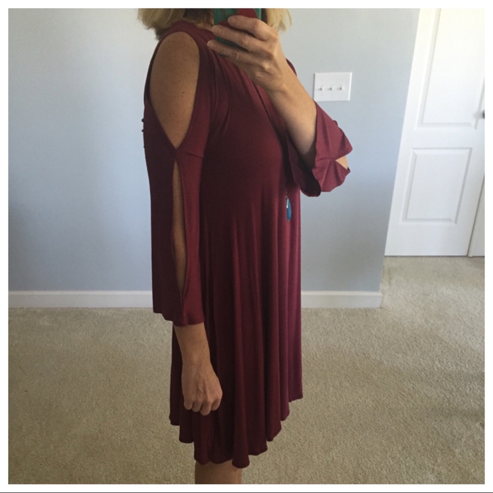 🌸1 SMALL LEFT🌸Slit Sleeve Tunic/Dress - Picture 4 of 6