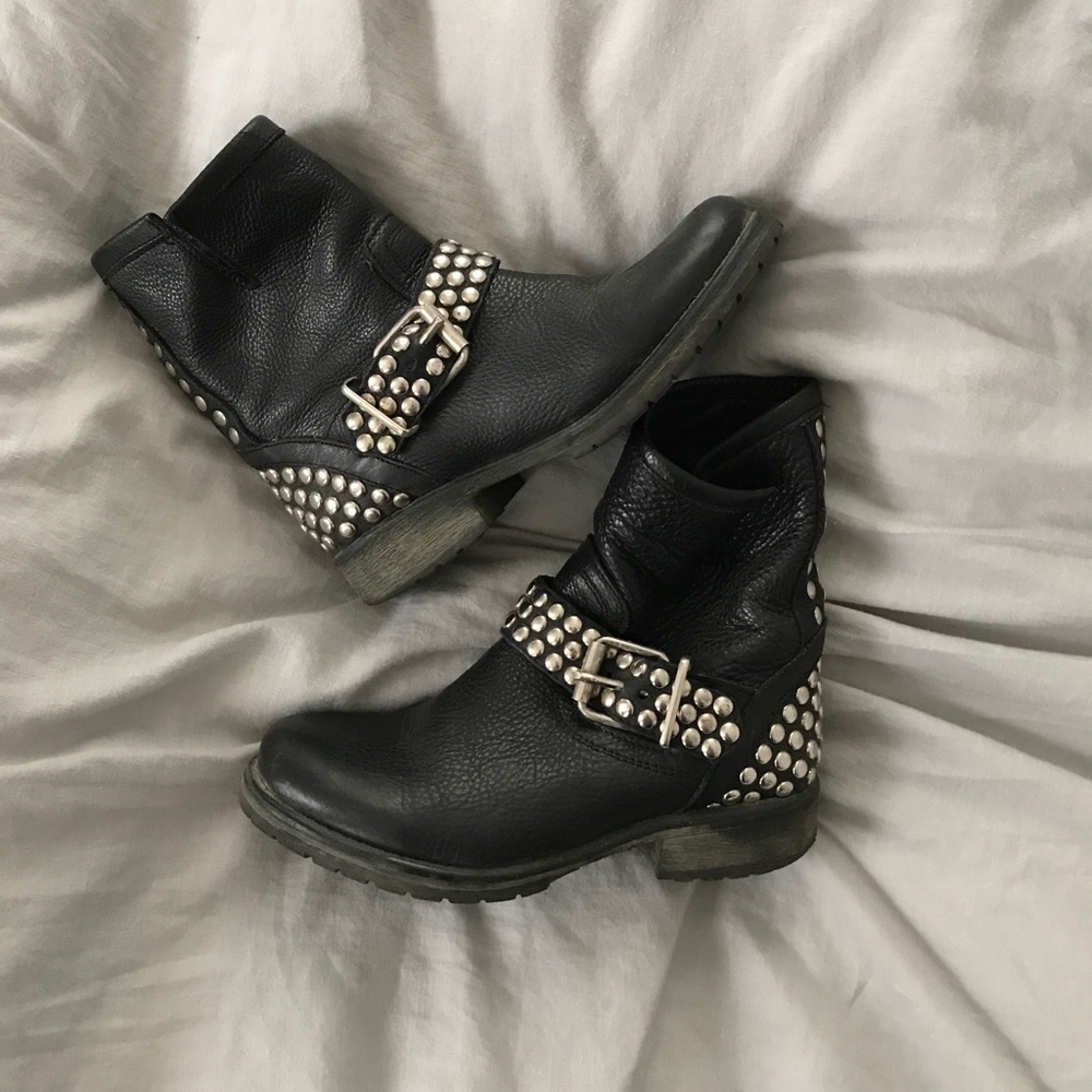 Steve Madden Studded Moto Boots