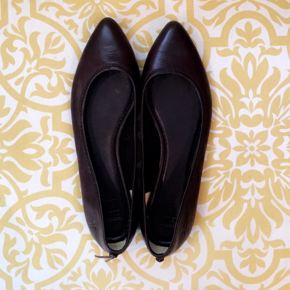 Frey Regina Ballet Flat Leather Brown 9M