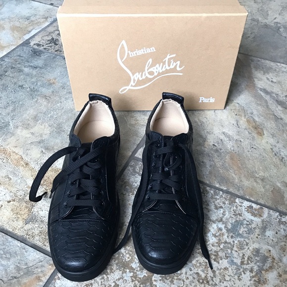 Christian Louboutin Other - Mens Louboutin Black Python Sneakers