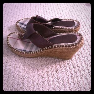 💯 % Authentic Burberry Wedges