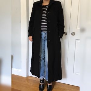 SOLD Black full length coat