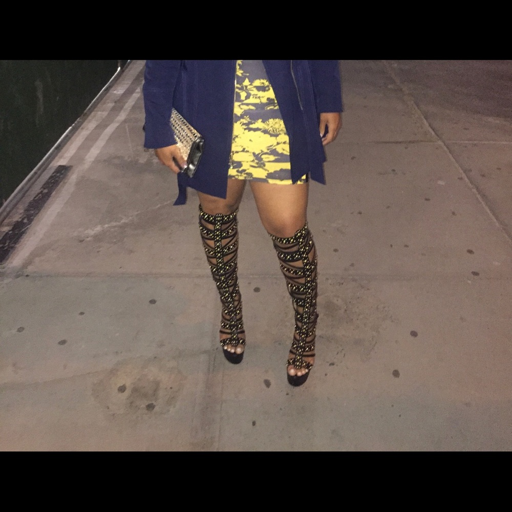 Gladiator knee high sandals