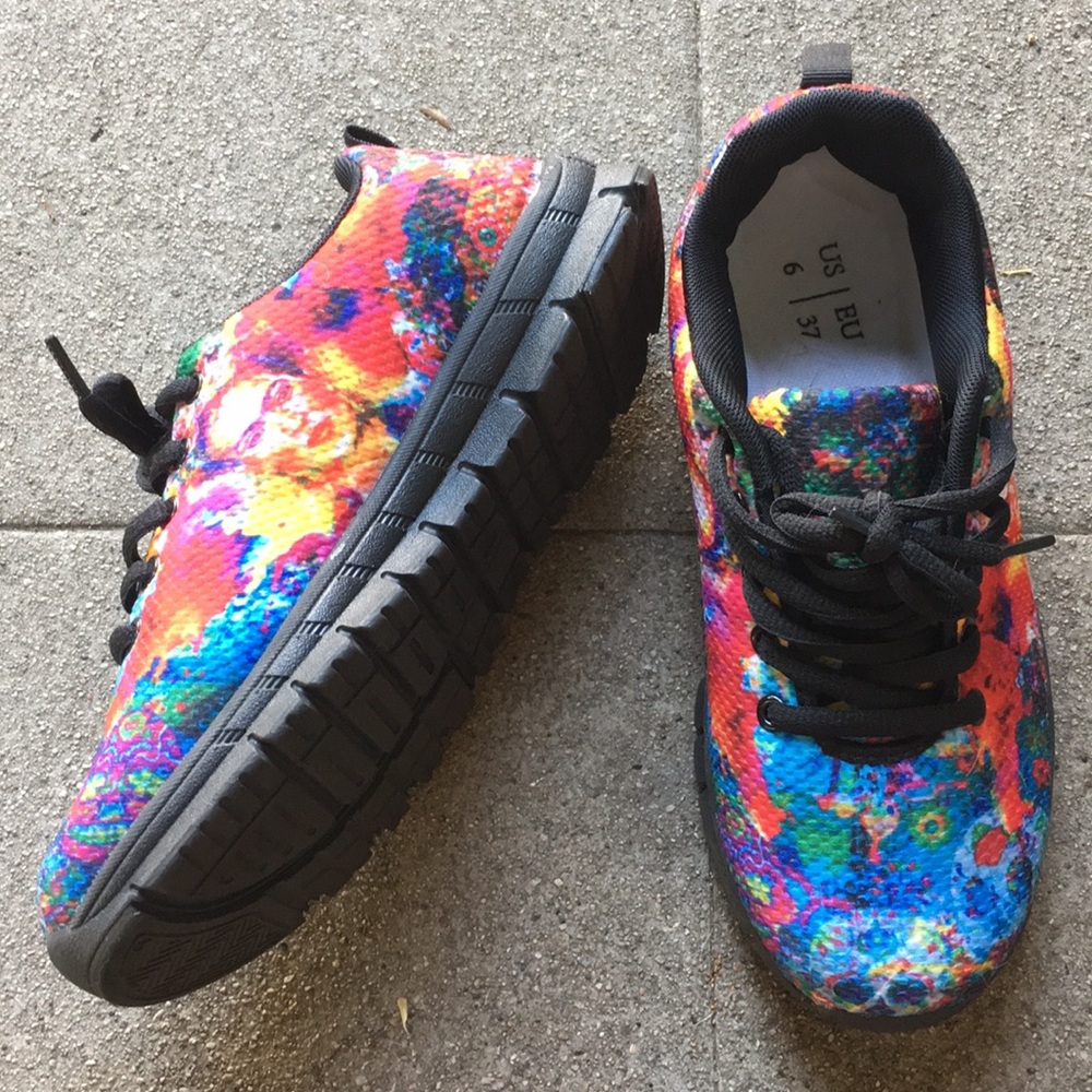 Colorful Frida Kahlo Sneakers