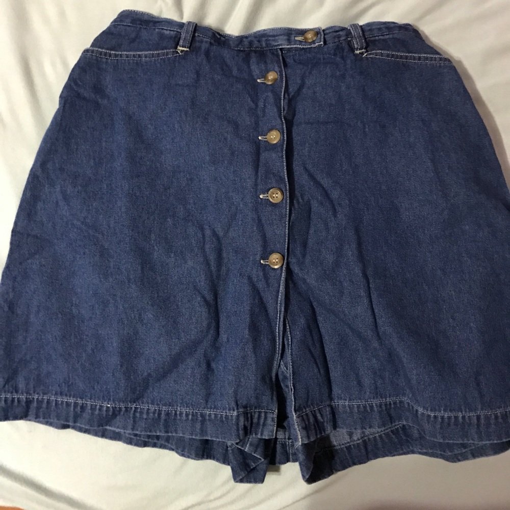 Denim skort