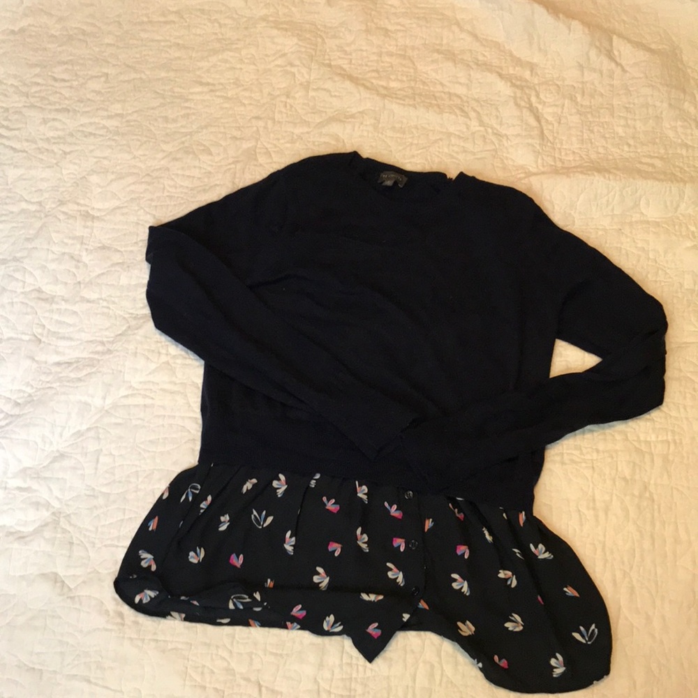 Swear with mock under shirt