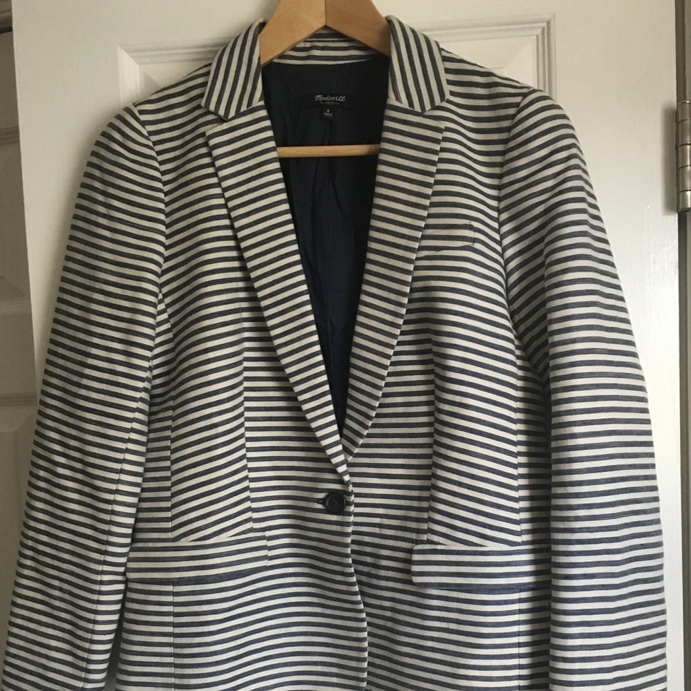 Madewell Tailored Blazer in Stripe