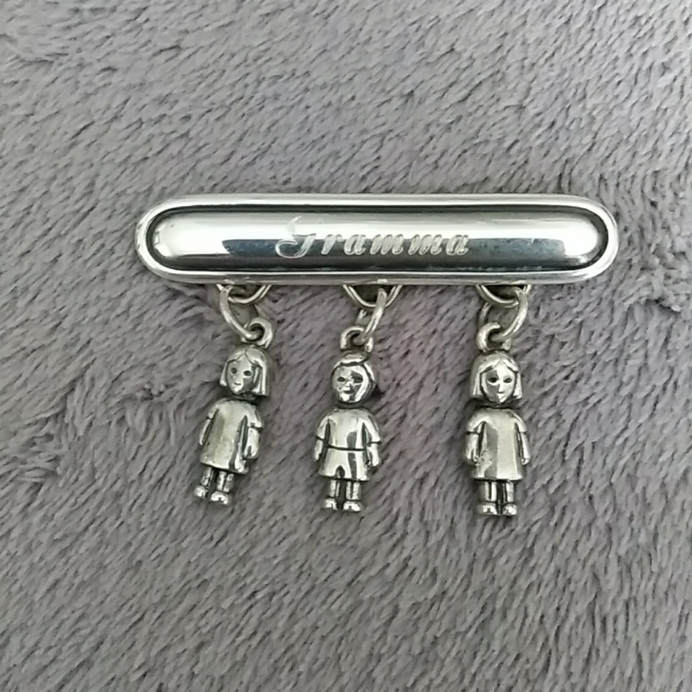 James Avery Pin with charms