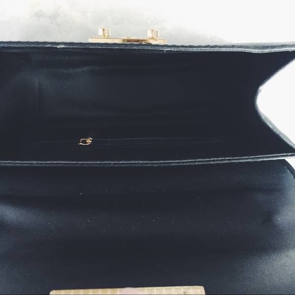 🆕Nora Black & Snake Skin Vegan Mini Crossbody Bag - Picture 6 of 8