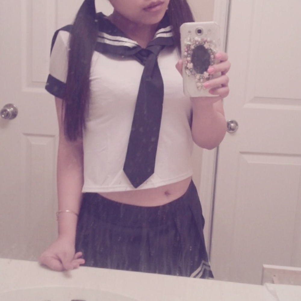 Cosplay. Halloween. Student Uniform. Sailor suit.