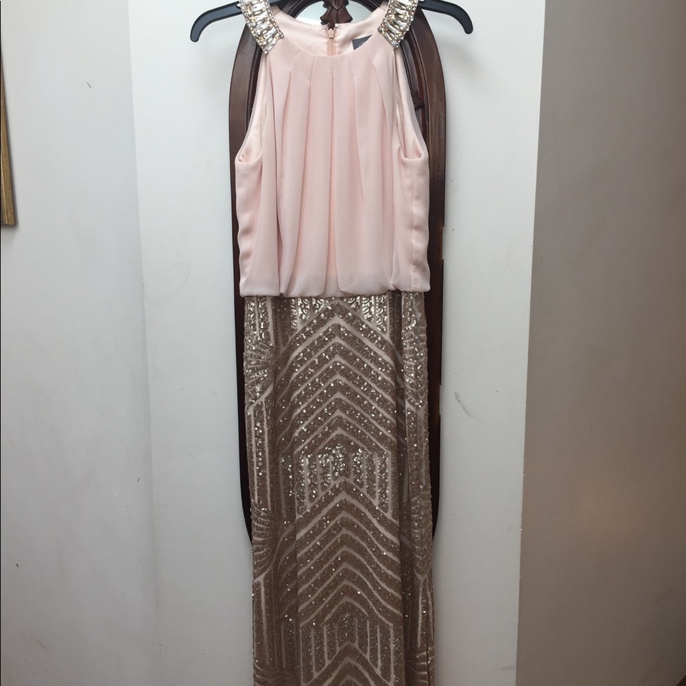 Blush evening gown