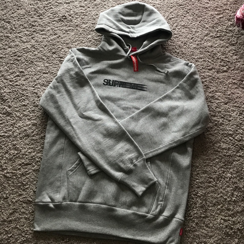 Supreme hoodie Grey Medium