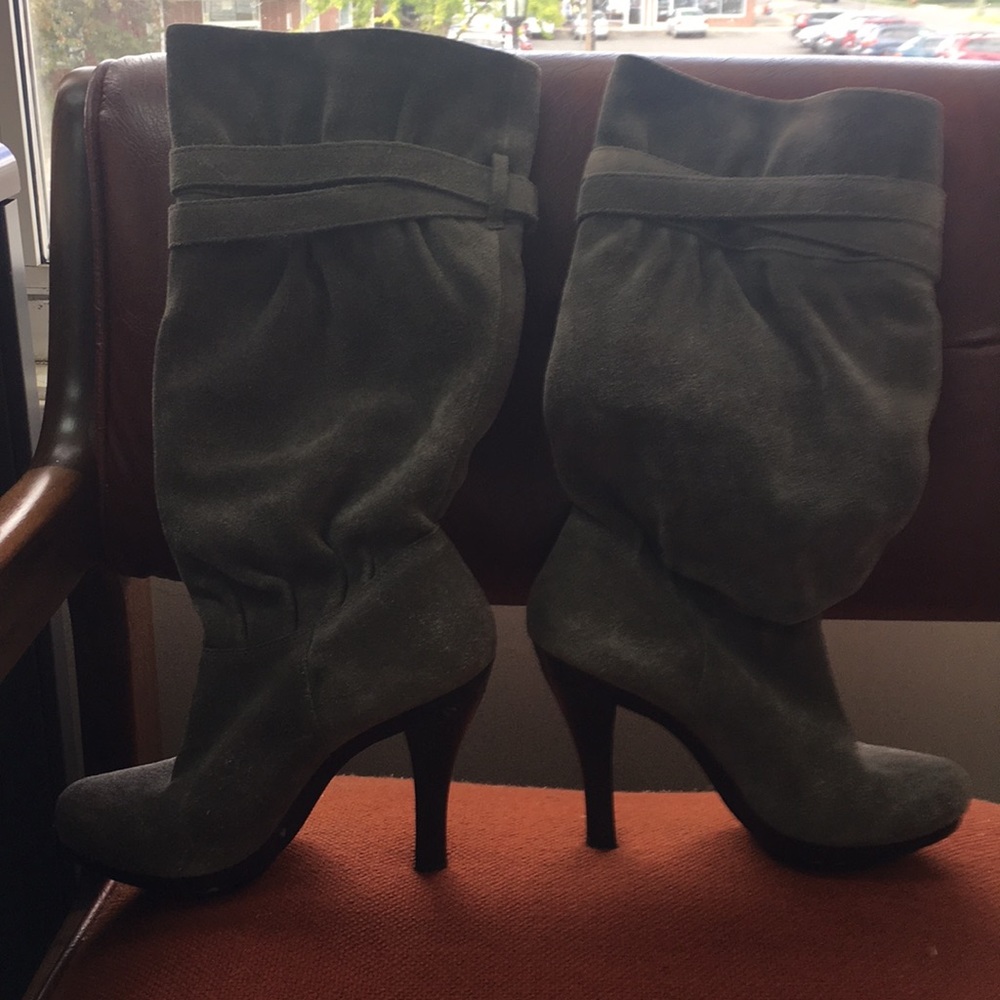 Michael Kors grey suede boots