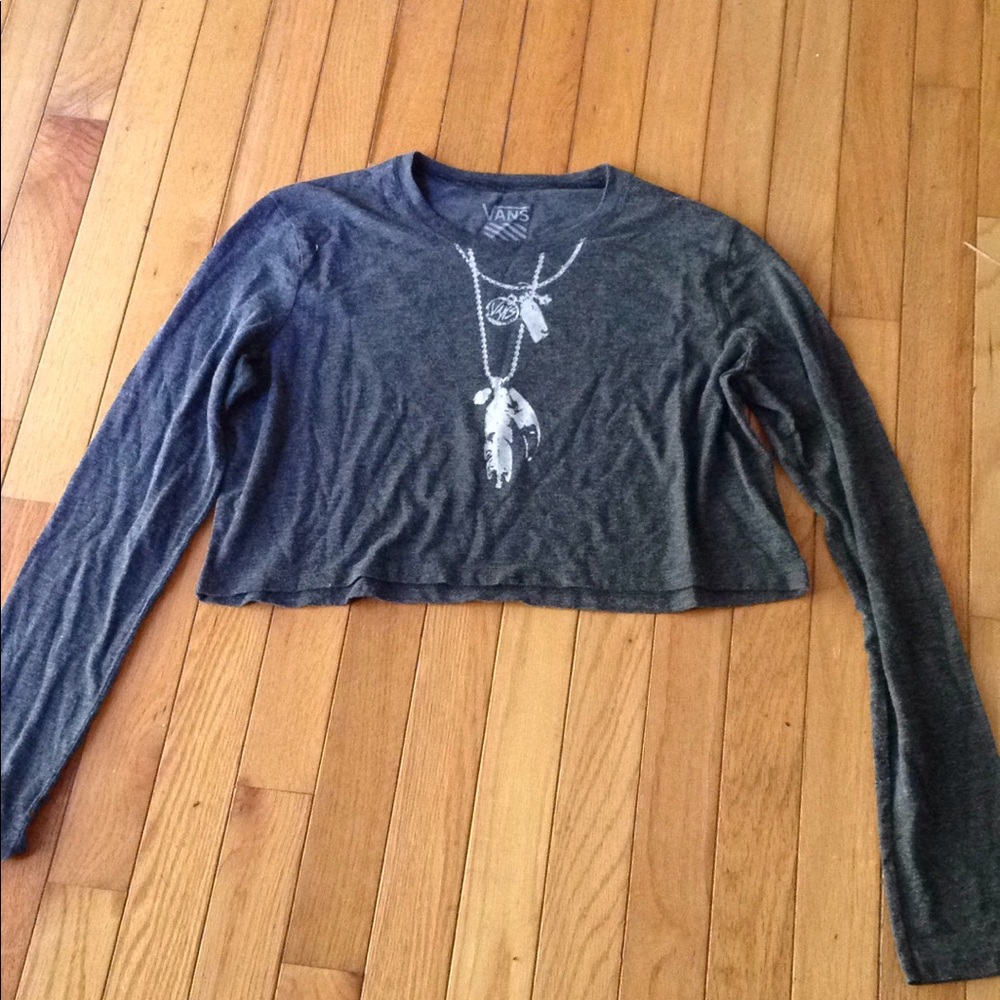 Vans long sleeve croptop! NWOT
