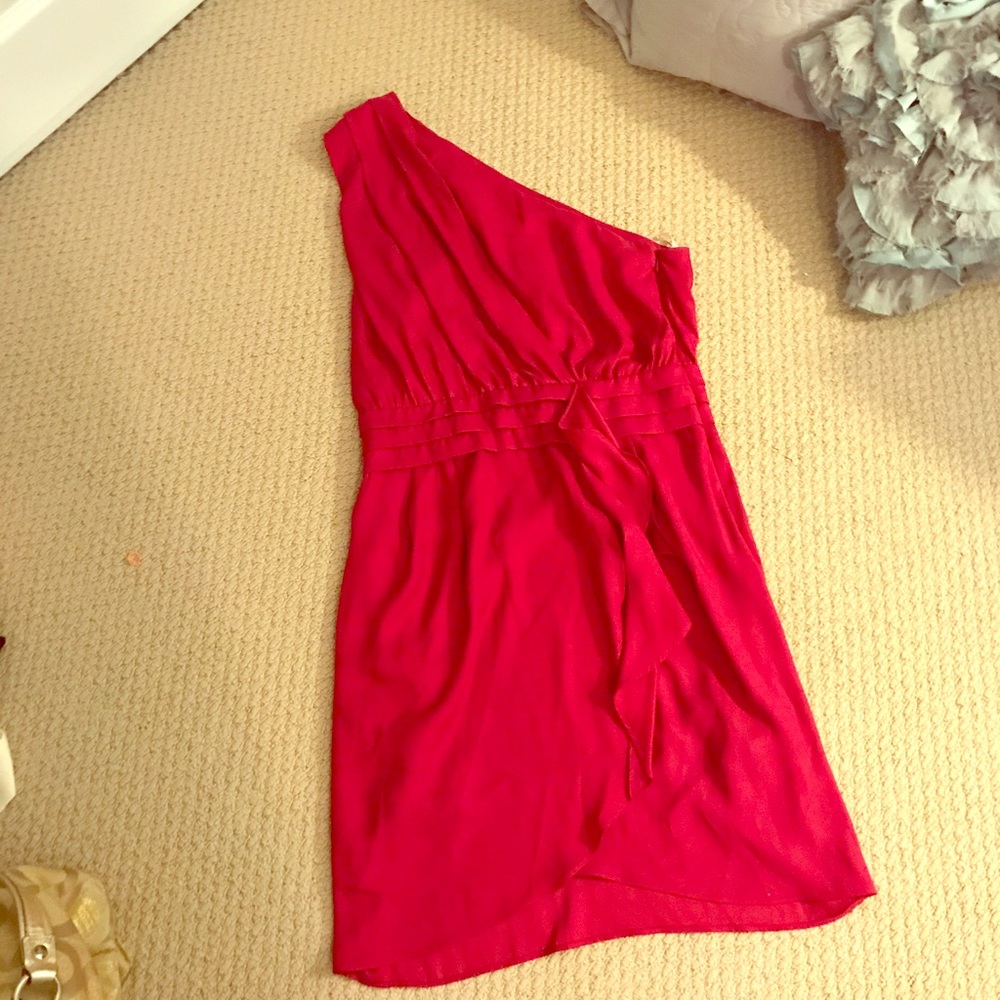 Beautiful Red One Shoulder Dress