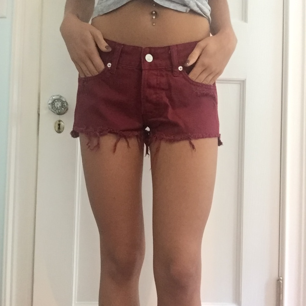 Abercrombie and fitch low rise boyfriend shorts