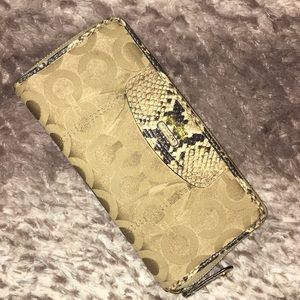 Coach Snake Skin Wallet