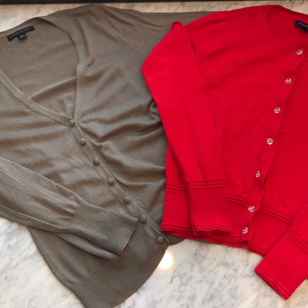 BANANA REPUBLIC cardigan duo bundle