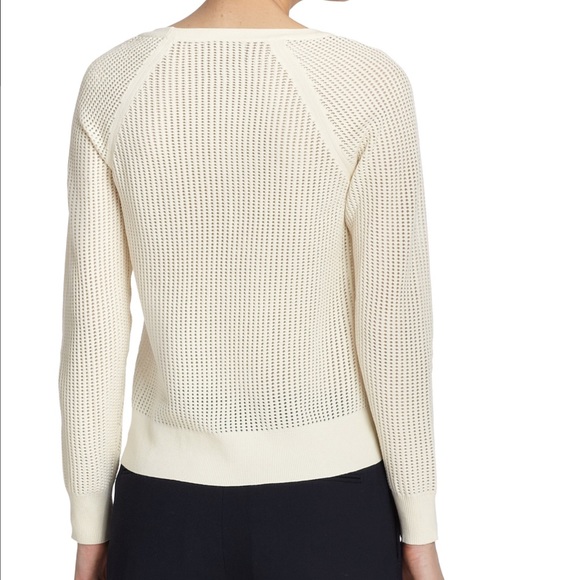 Rag & Bone Shelby Perforated Pullover Vanilla - Picture 3 of 7
