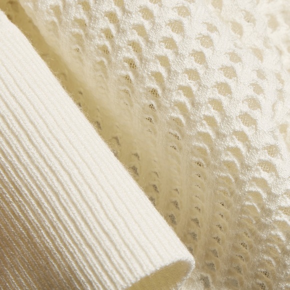 Rag & Bone Shelby Perforated Pullover Vanilla - Picture 6 of 7