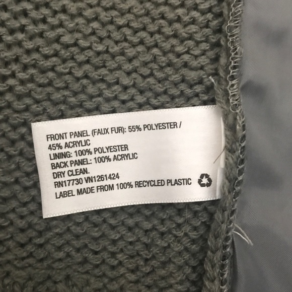 Xhilaration Gray Faux Fur Sweater Vest - Picture 4 of 7