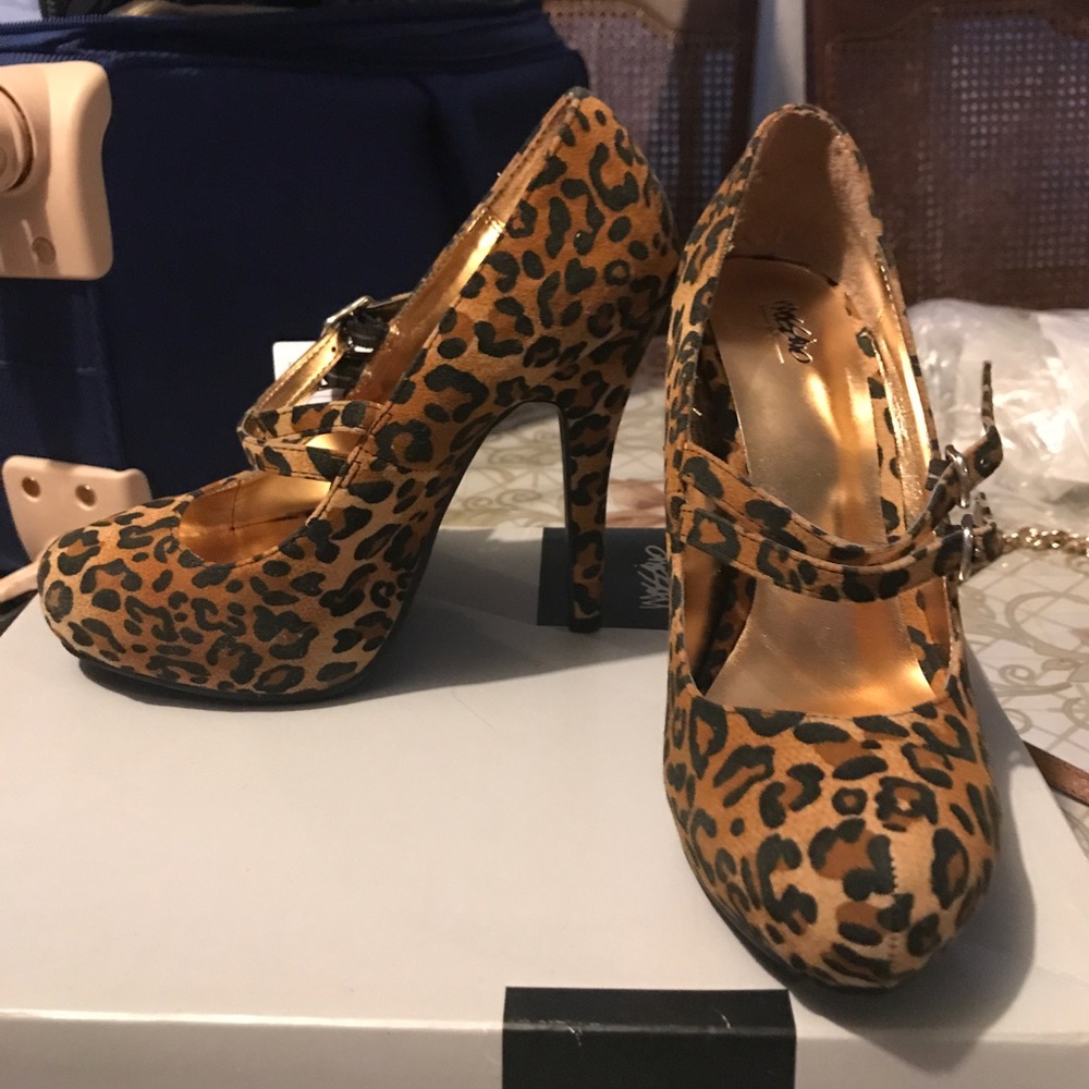Leopard print heels