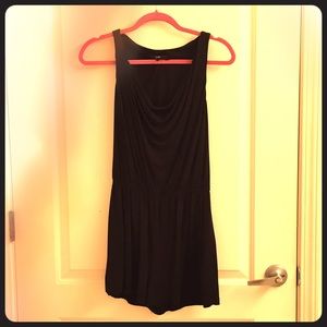 Tart Black Loose Scoop Neck Romper