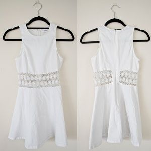 White Mini Dress w/ Cutouts