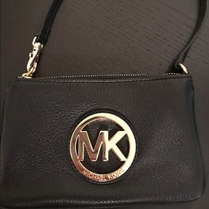 Michael Kors small black wristlet