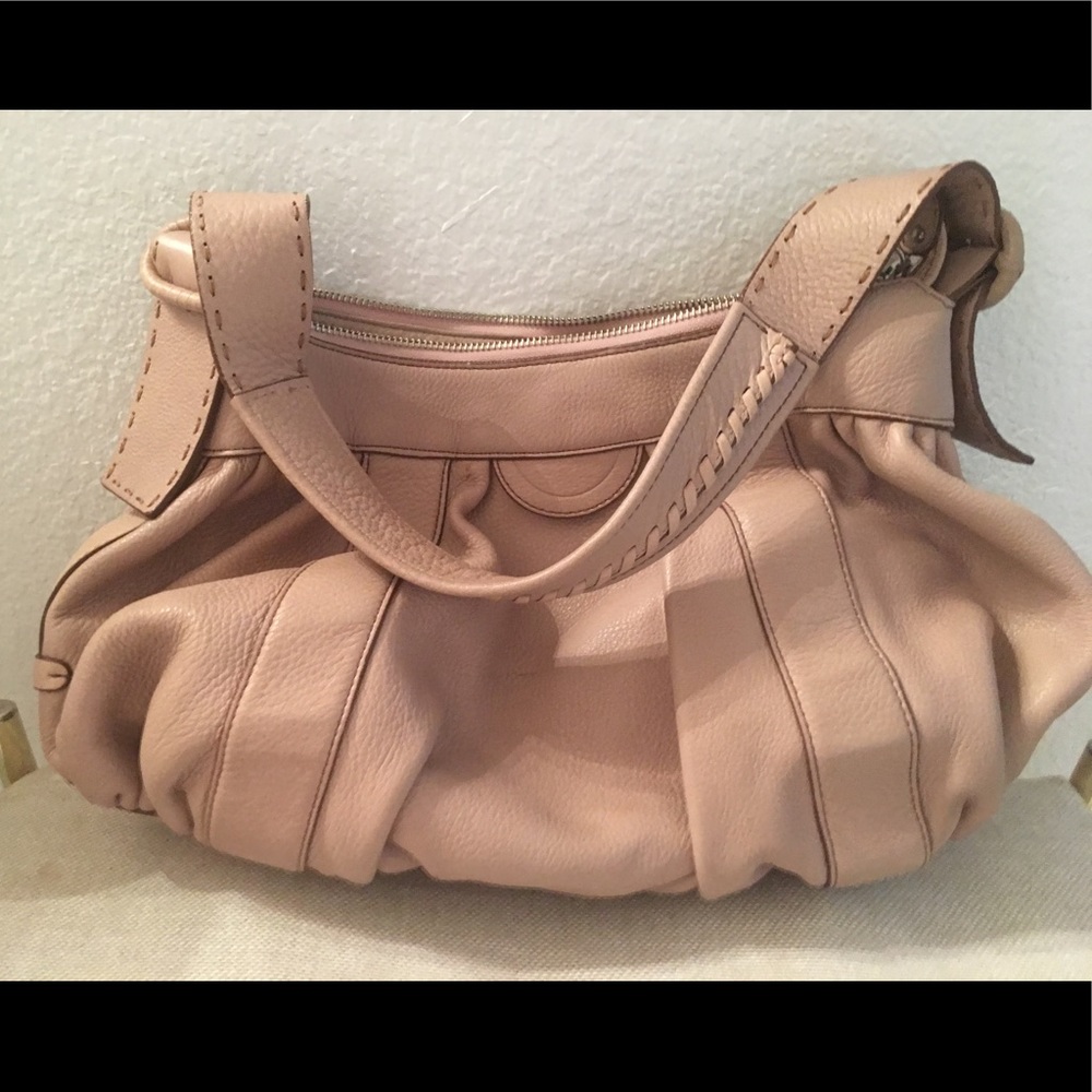 Pinky cream Cole Haan leather handbag