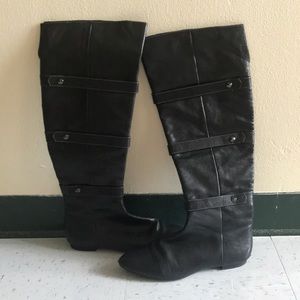 Isola Women's Black Leather Boots Size 8